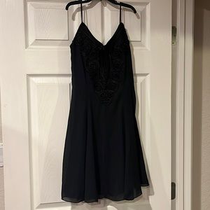 Scott McClintock size 4 black mini rose dress